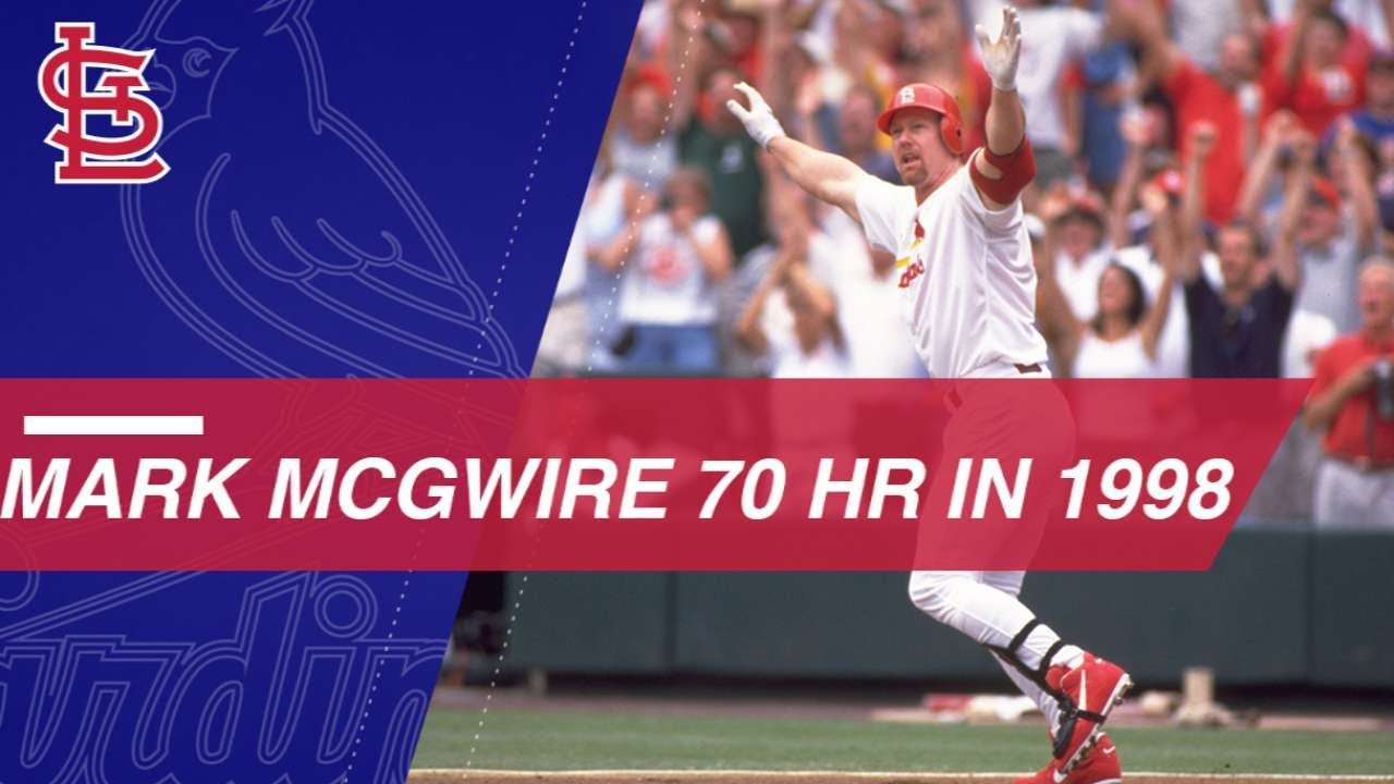 Watch all of Mark McGwire's 70 homers from 1998