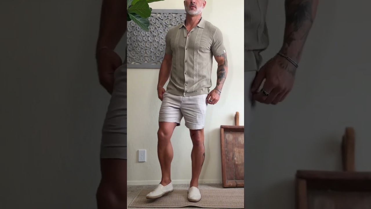 10 Ways to Style Slim Linen Shorts | Best Men's Shirt Pairings for Summer 2025