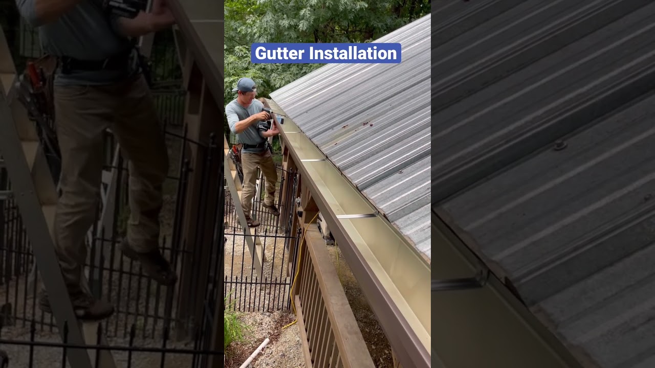 💦 Gutter Installation. #concordgutterservice #guttercompany #gutterinstallation