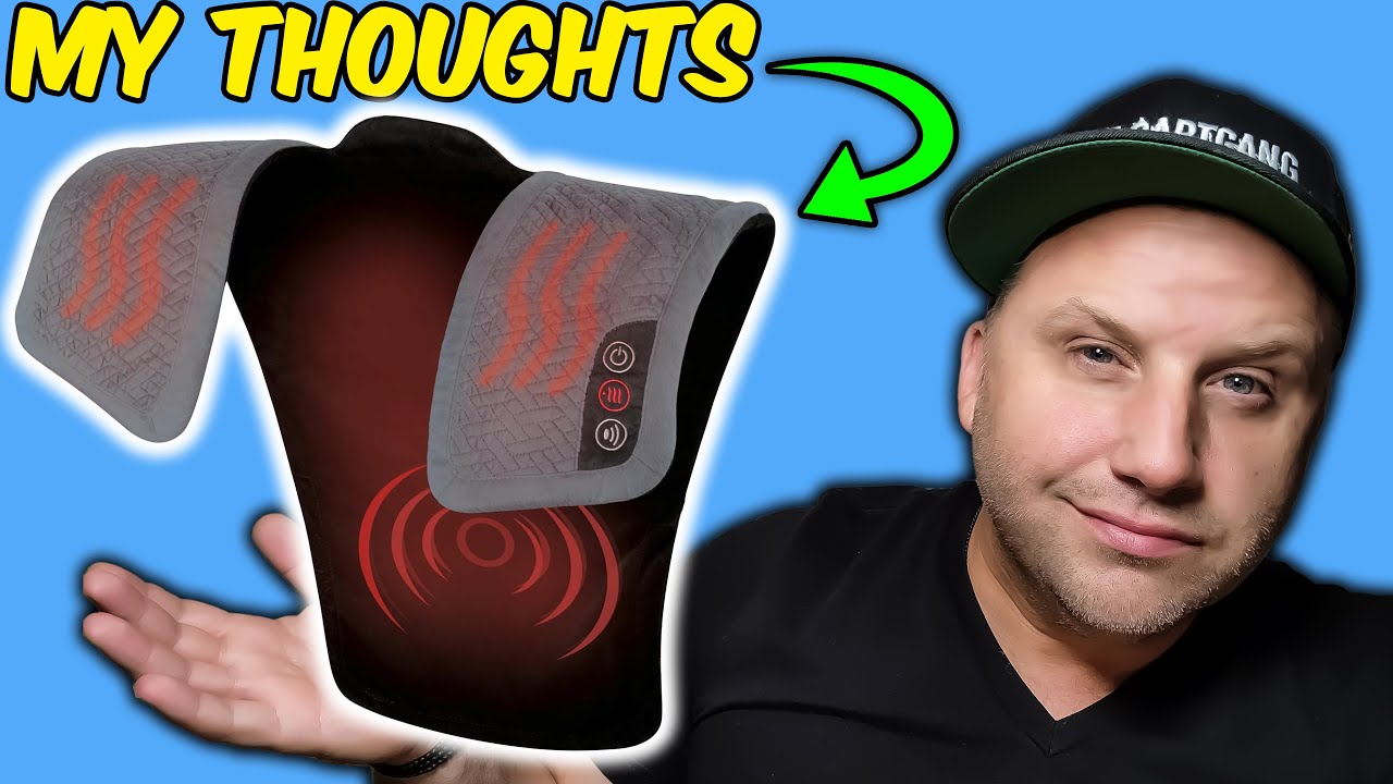 HONEST REVIEW On the Homedics HEATED Shoulder Massager Wrap!