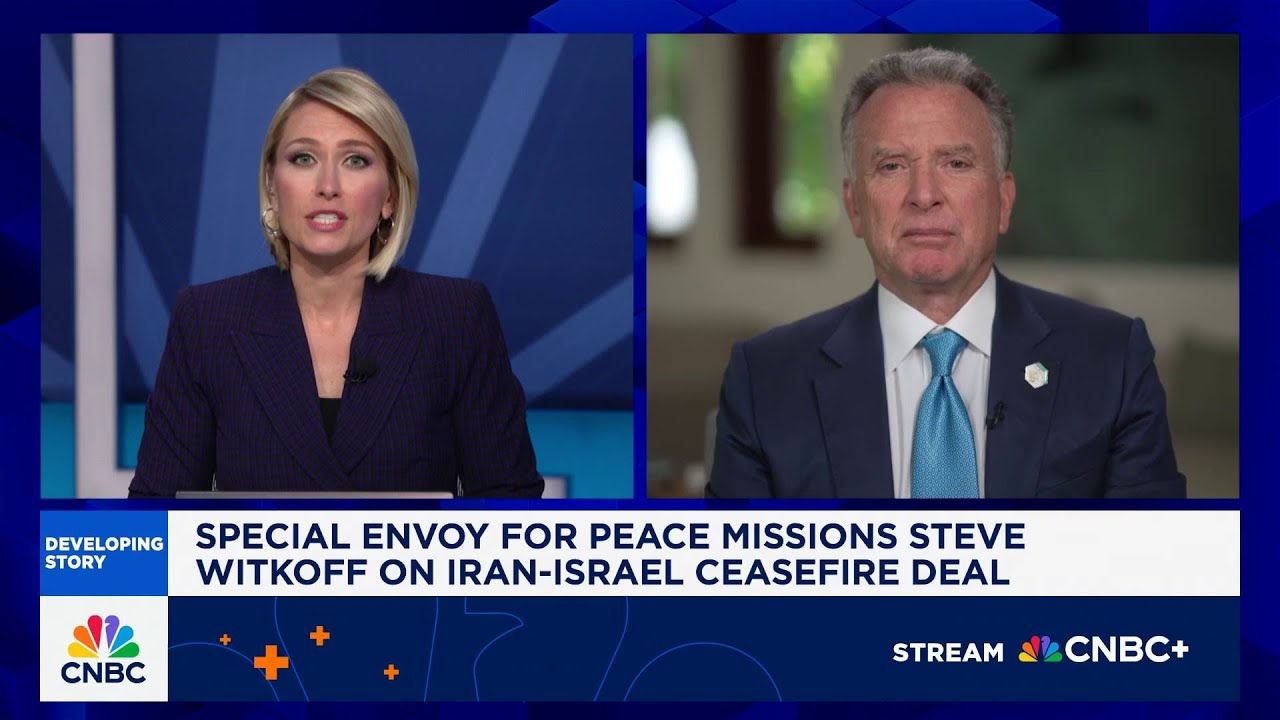 Special Envoy Steve Witkoff: Hopeful for comprehensive peace agreement with Iran