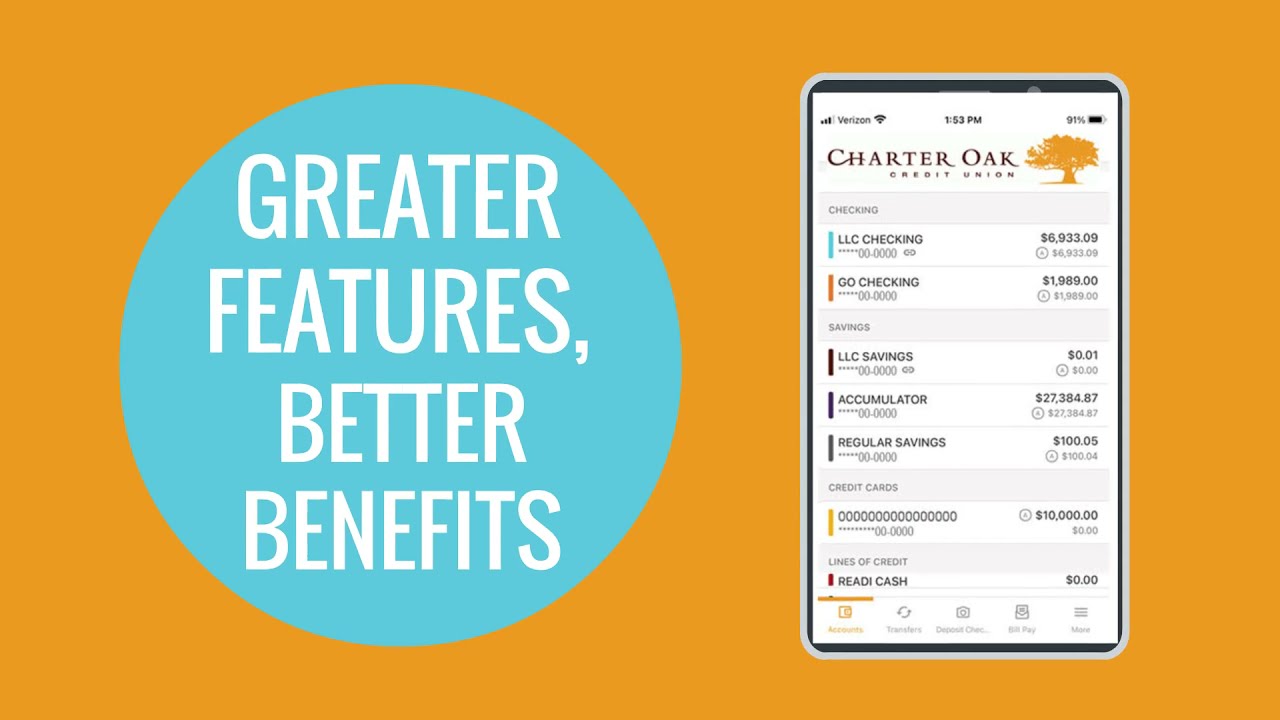 Bigger & Better Online Banking From Charter Oak!