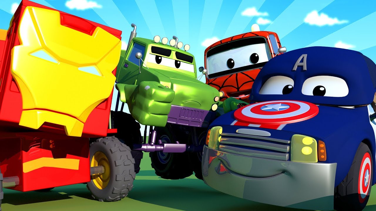 Car Patrol - Special Avengers - Avengers save Jeremy - Car City ! Police Cars and fire Trucks