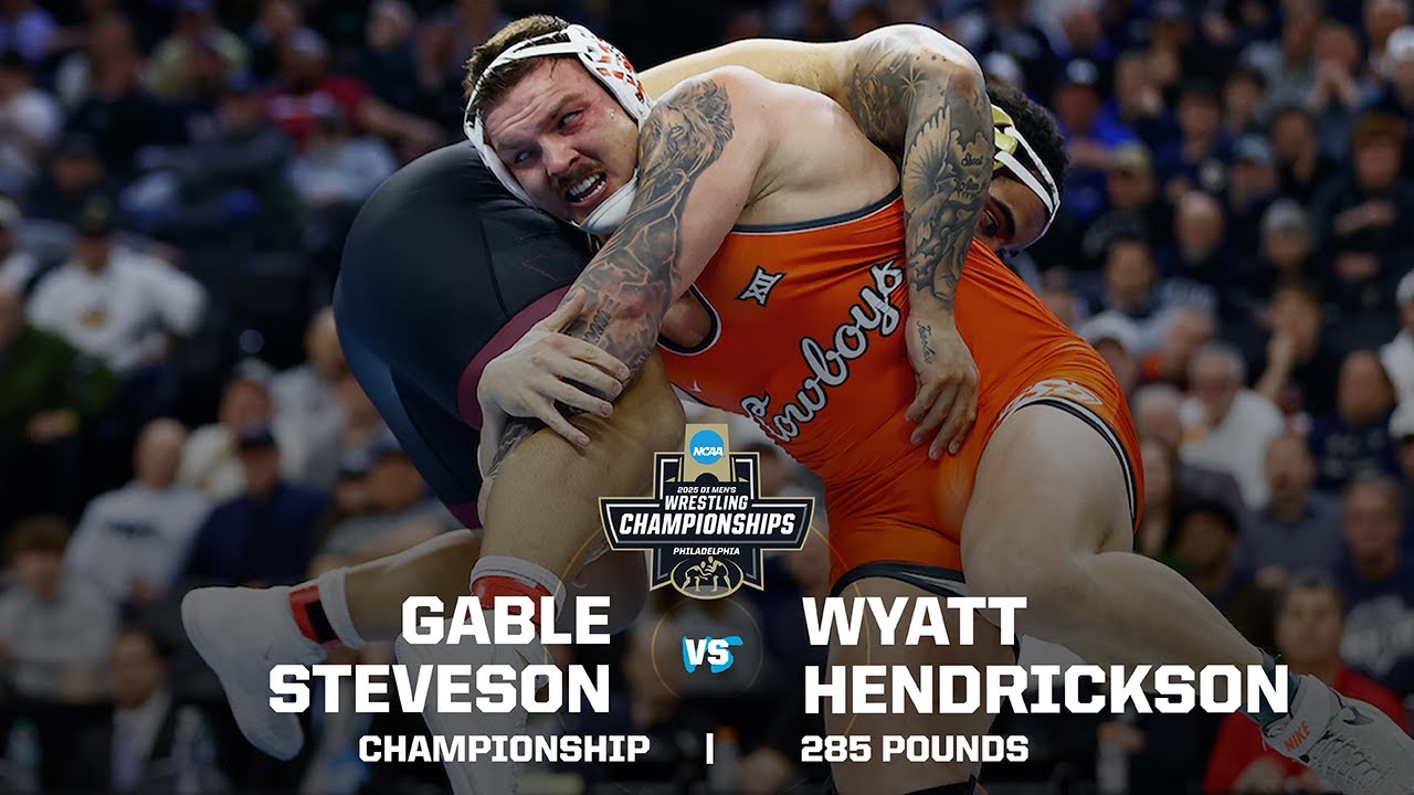 Gable Steveson vs. Wyatt Hendrickson: 2025 NCAA wrestling championship (285 pounds)