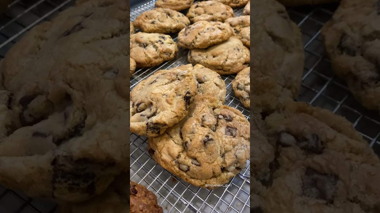 Best chocolate chip cookies in NYC, Culture Espresso 🍪#nycfood