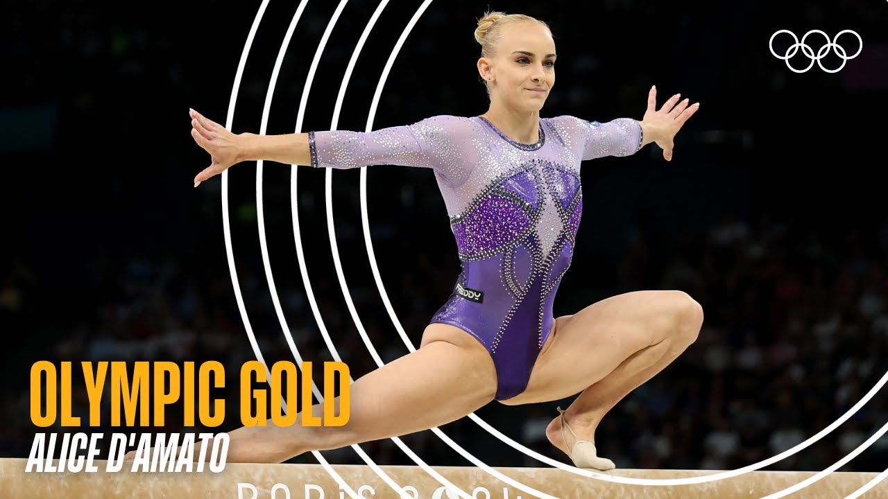 Beam routine of an Olympic Gold Winner! ✨ Alice D’Amato’s Olympic win at Paris 2024