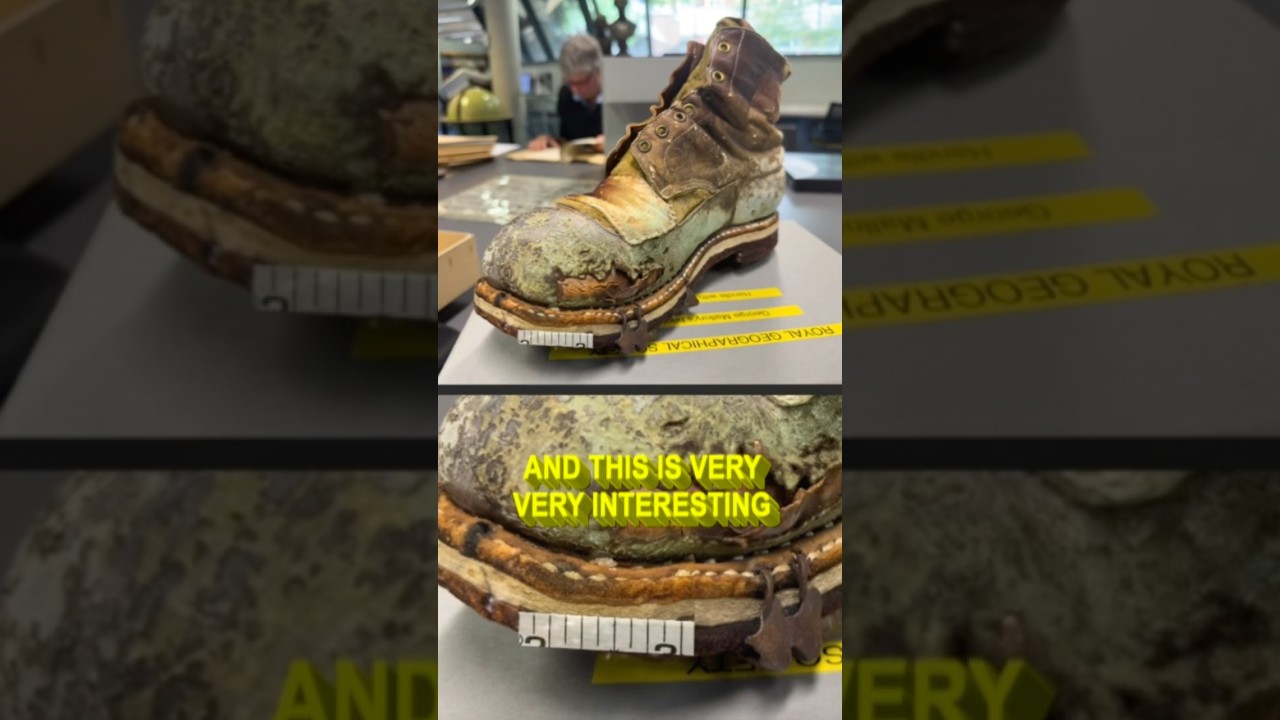 Mallory’s Boot Tells a Chilling Story from Everest 1924 #shorts