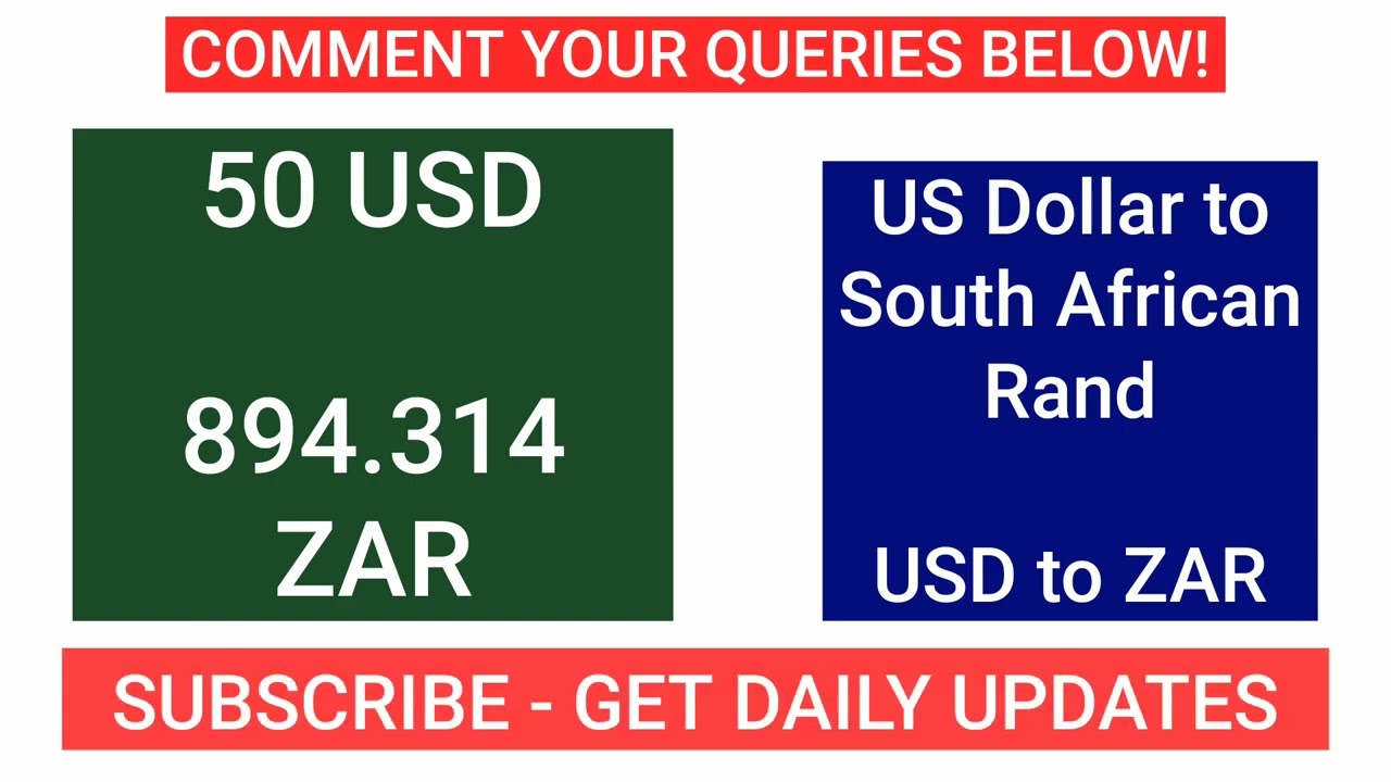 How Much 1 USD to ZAR - US Dollars to South African Rand Exchange rates Today 30 MAY 2025