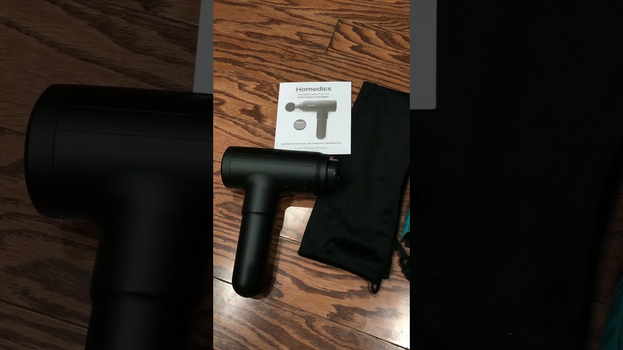 Unbox homedics relax and recover massagers Therapist Select Prime Percussion Massage Gun