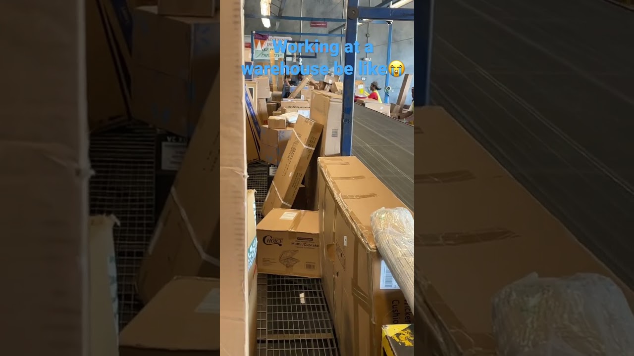How it be working at a warehouse (fedex)😭