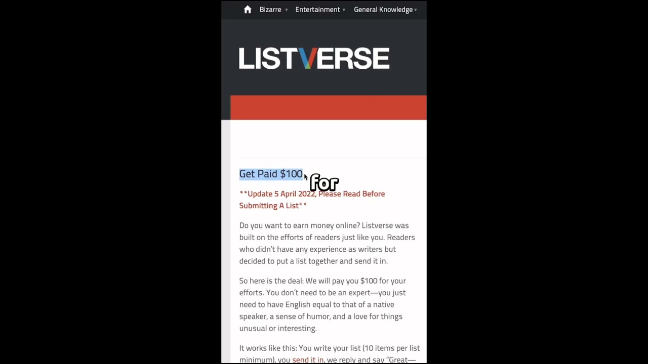 How to earn through Listverse | How to get paid by listverse