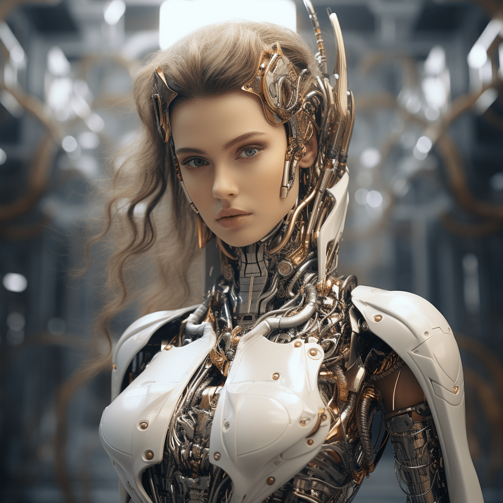 attractive female robot women
