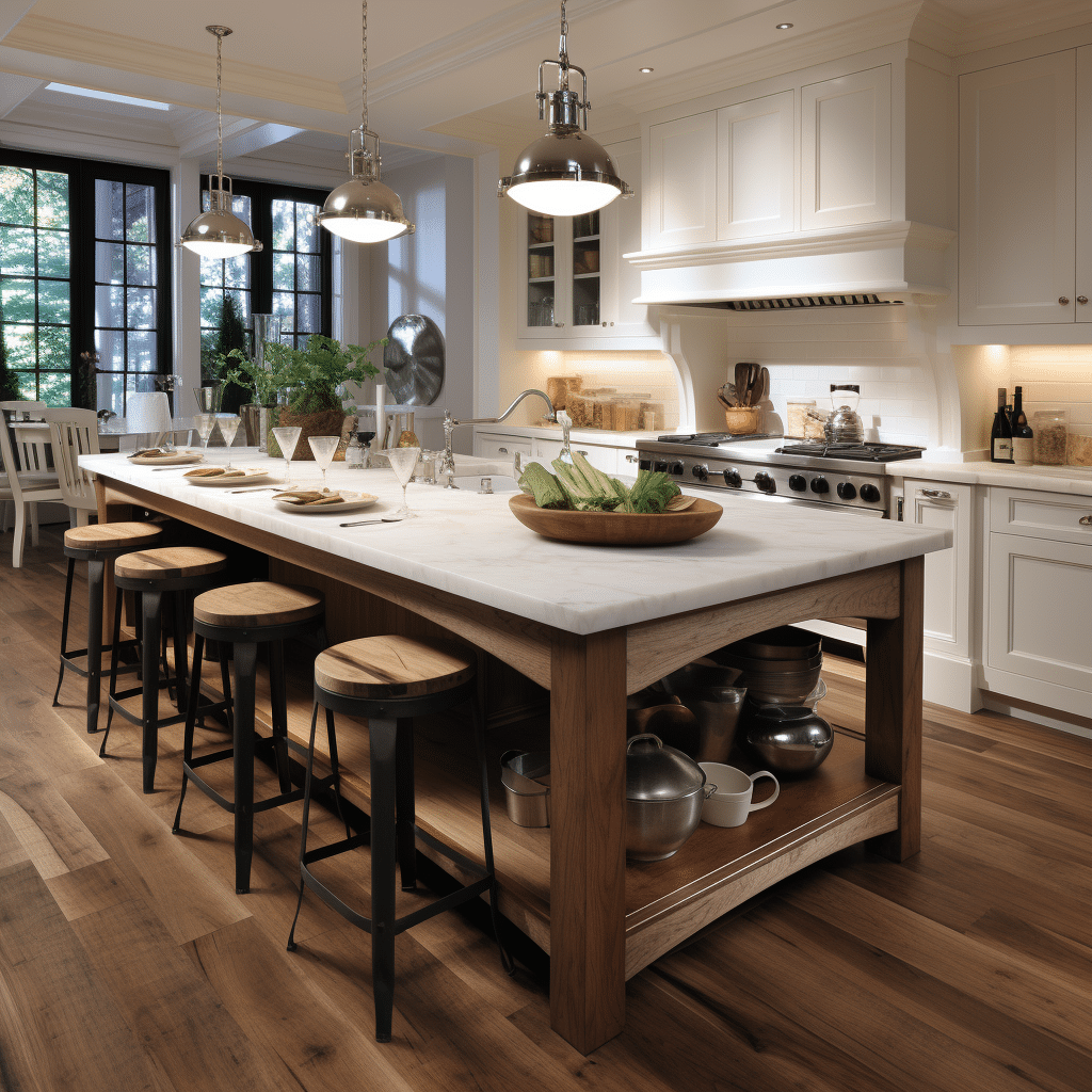 kitchen island with seating