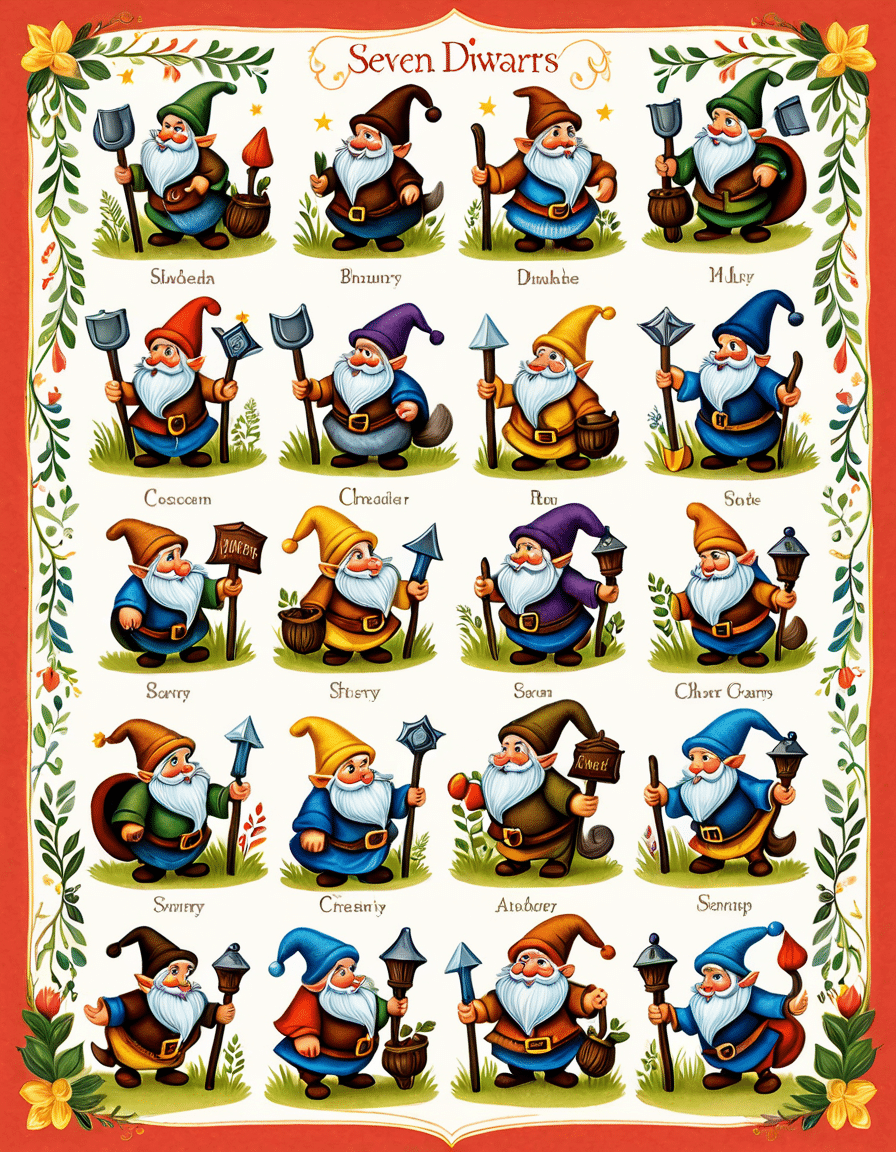 seven dwarfs names
