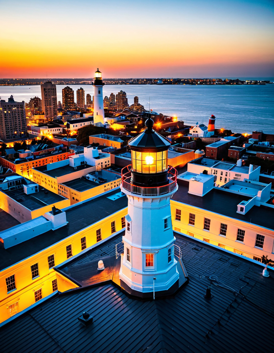 lighthouse rooftop